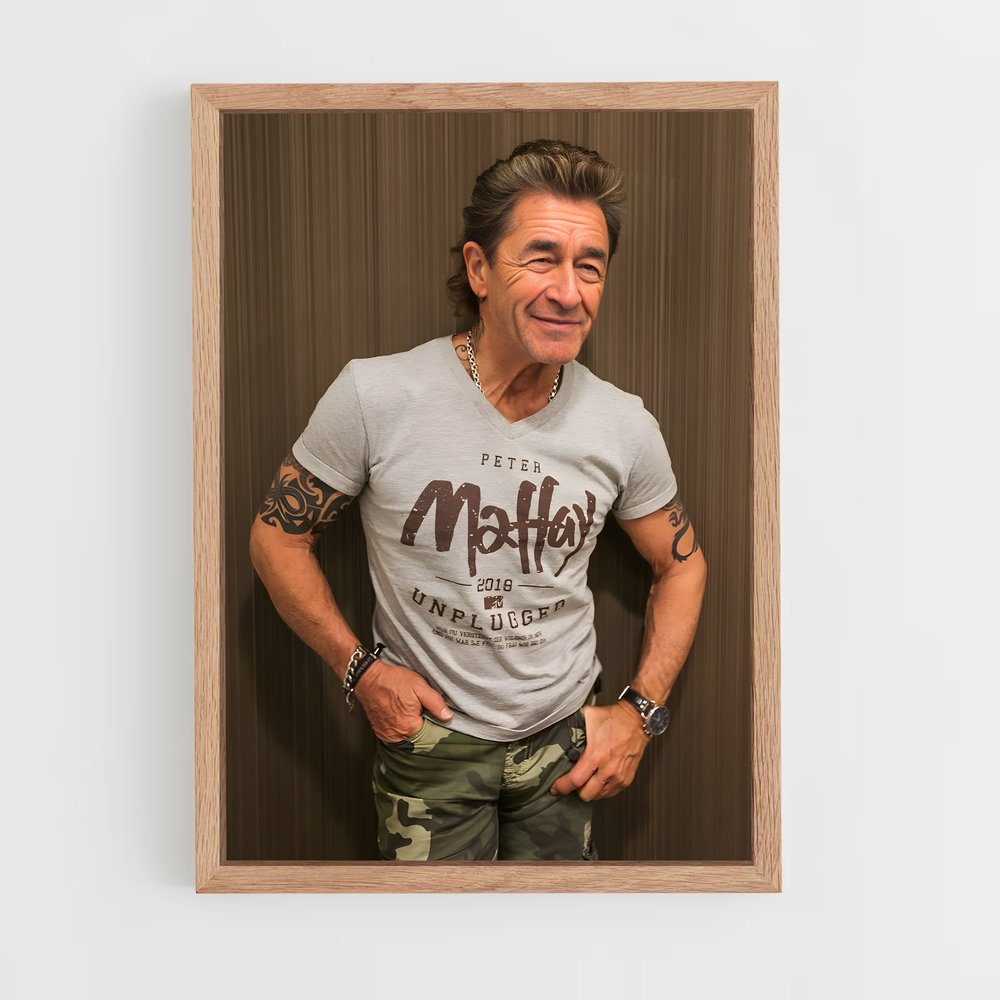 ap-peter maffay-2 cadre Bois clair