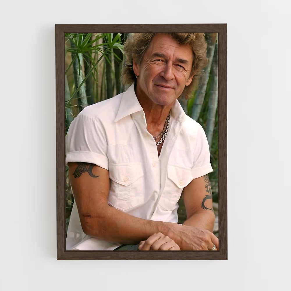 ap-peter maffay-3 cadre Bois foncé