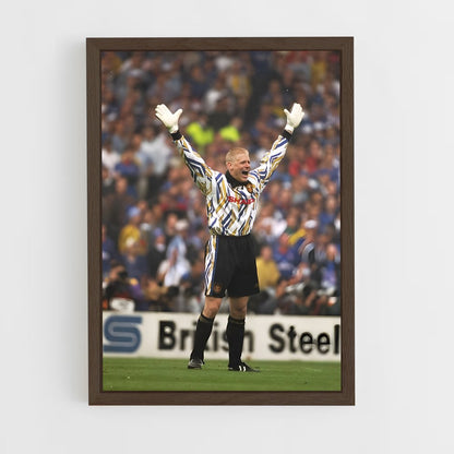 ap-peter schmeichel-7 cadre Bois foncé