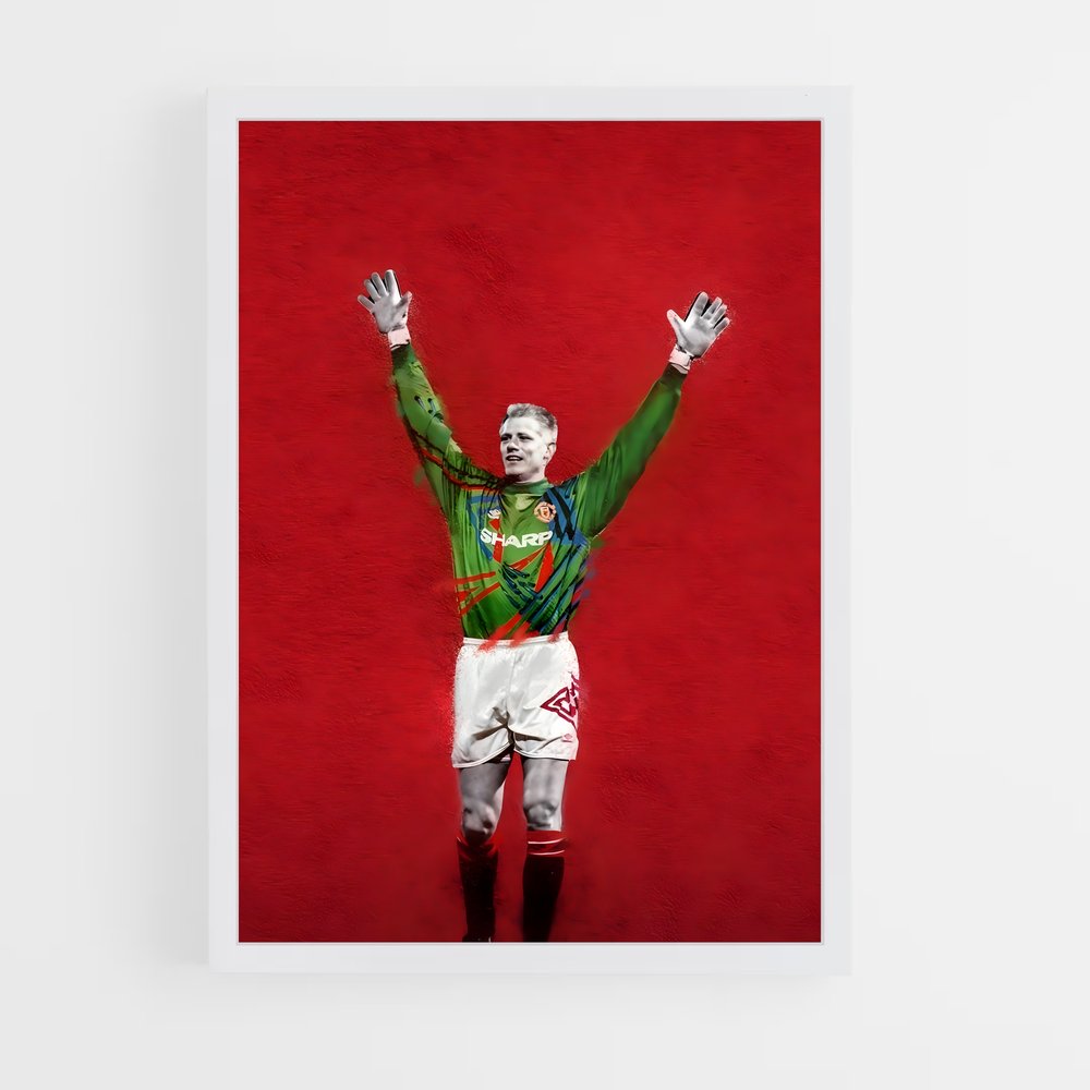 ap-peter schmeichel-8 cadre Blanc