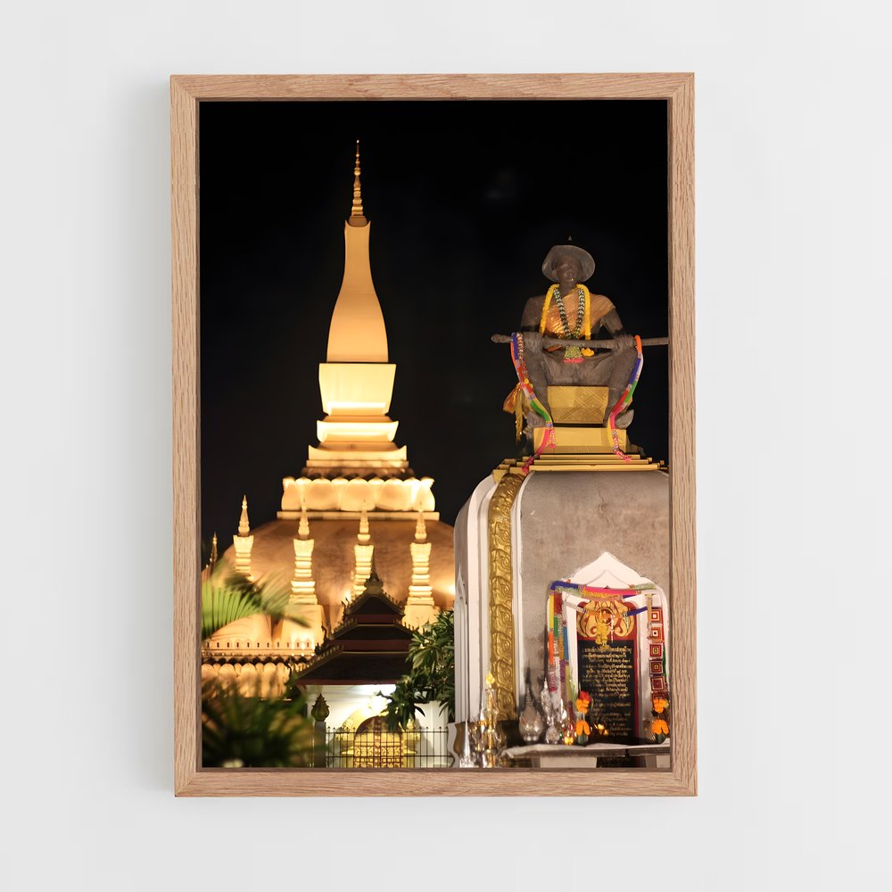 ap-pha that luang-6 cadre Bois clair