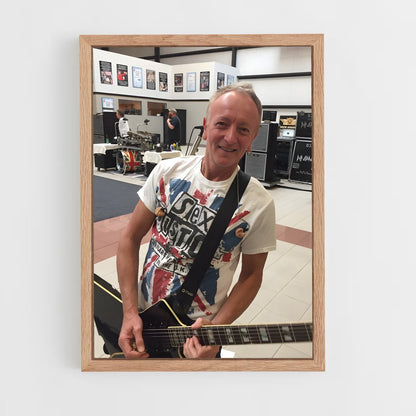 ap-phil collen-4 cadre Bois clair