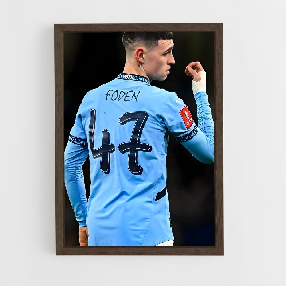 ap-phil foden-3 cadre Bois foncé