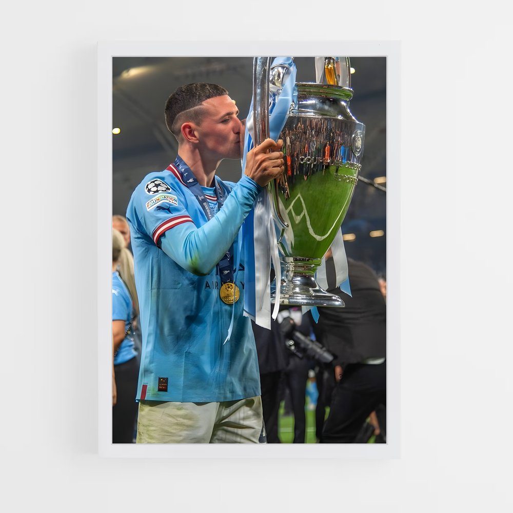 ap-phil foden-9 cadre Blanc
