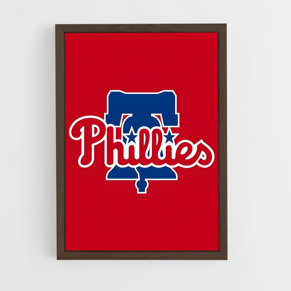 ap-philadelphia phillies-7 cadre Bois foncé