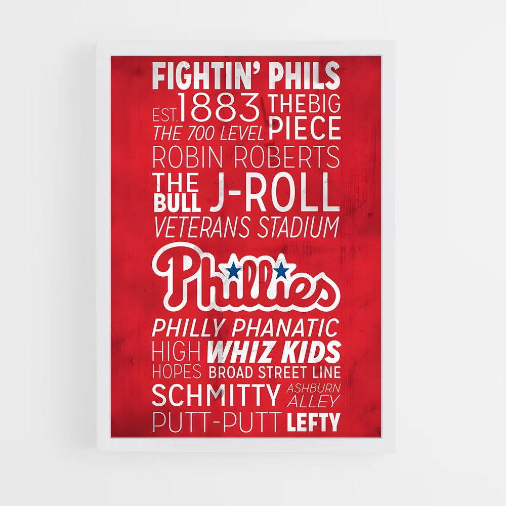 ap-philadelphia phillies-8 cadre Blanc