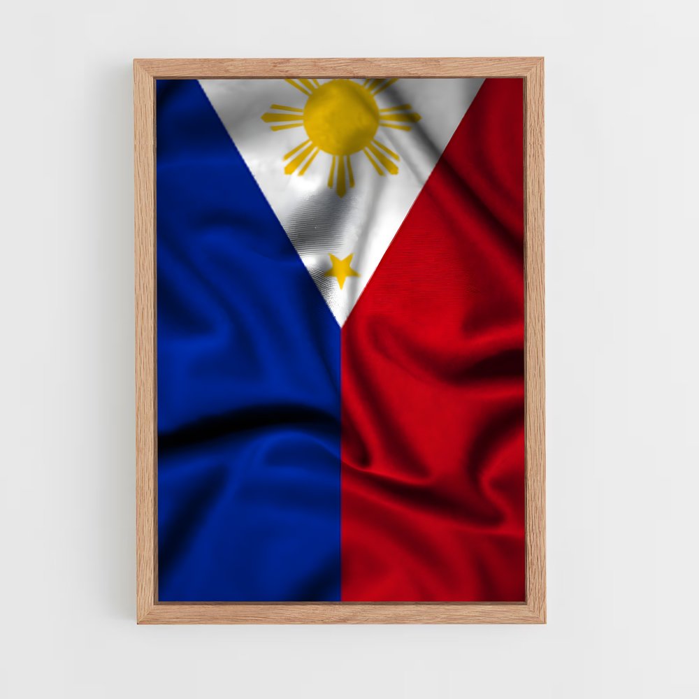 ap-philippines flag-3 cadre Bois clair