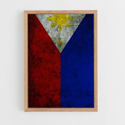 ap-philippines flag-4 cadre Bois clair