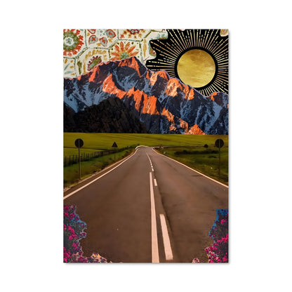 Poster Chemin de Fleurs