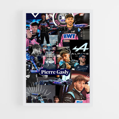 ap-pierre gasly-8 cadre Blanc
