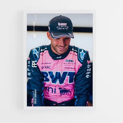 ap-pierre gasly-9 cadre Blanc