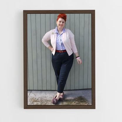 ap-pin up-6 cadre Bois foncé