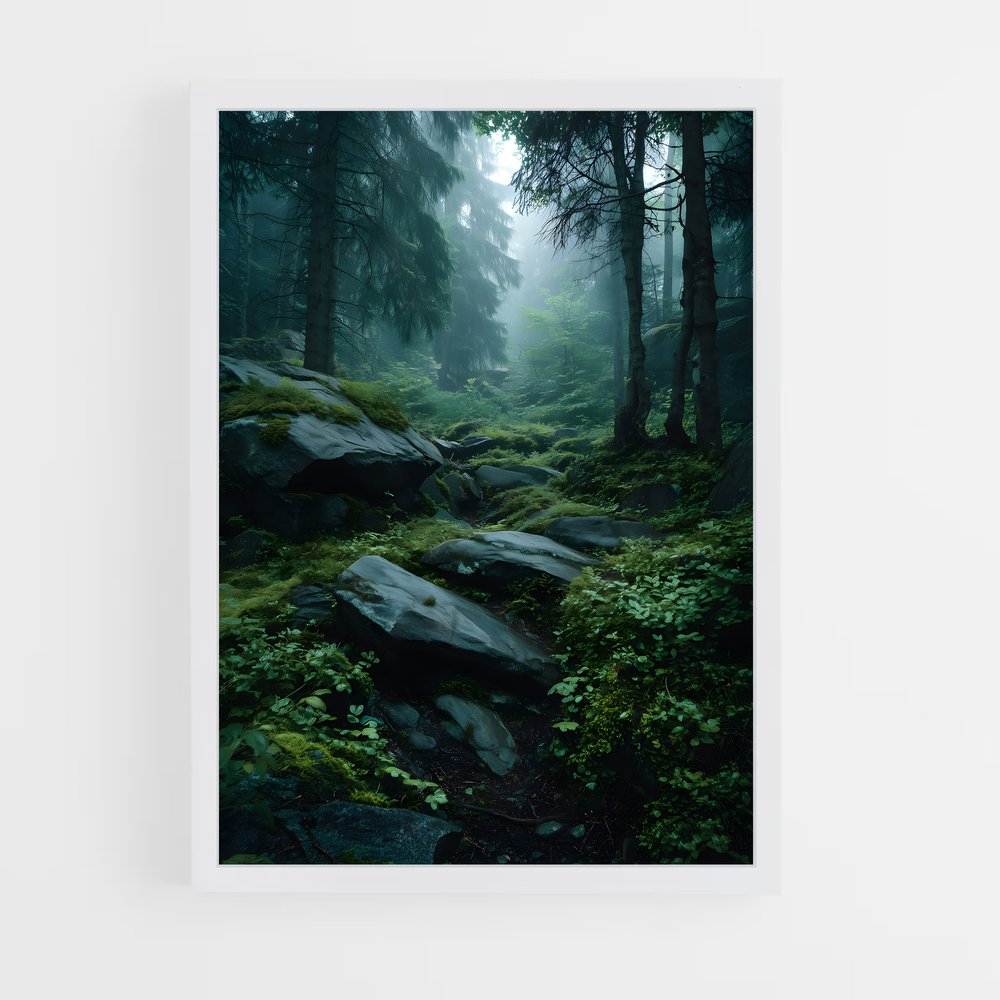 ap-pine forest-16 cadre Blanc
