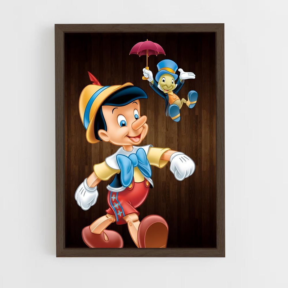 ap-pinocchio-6 cadre Bois foncé
