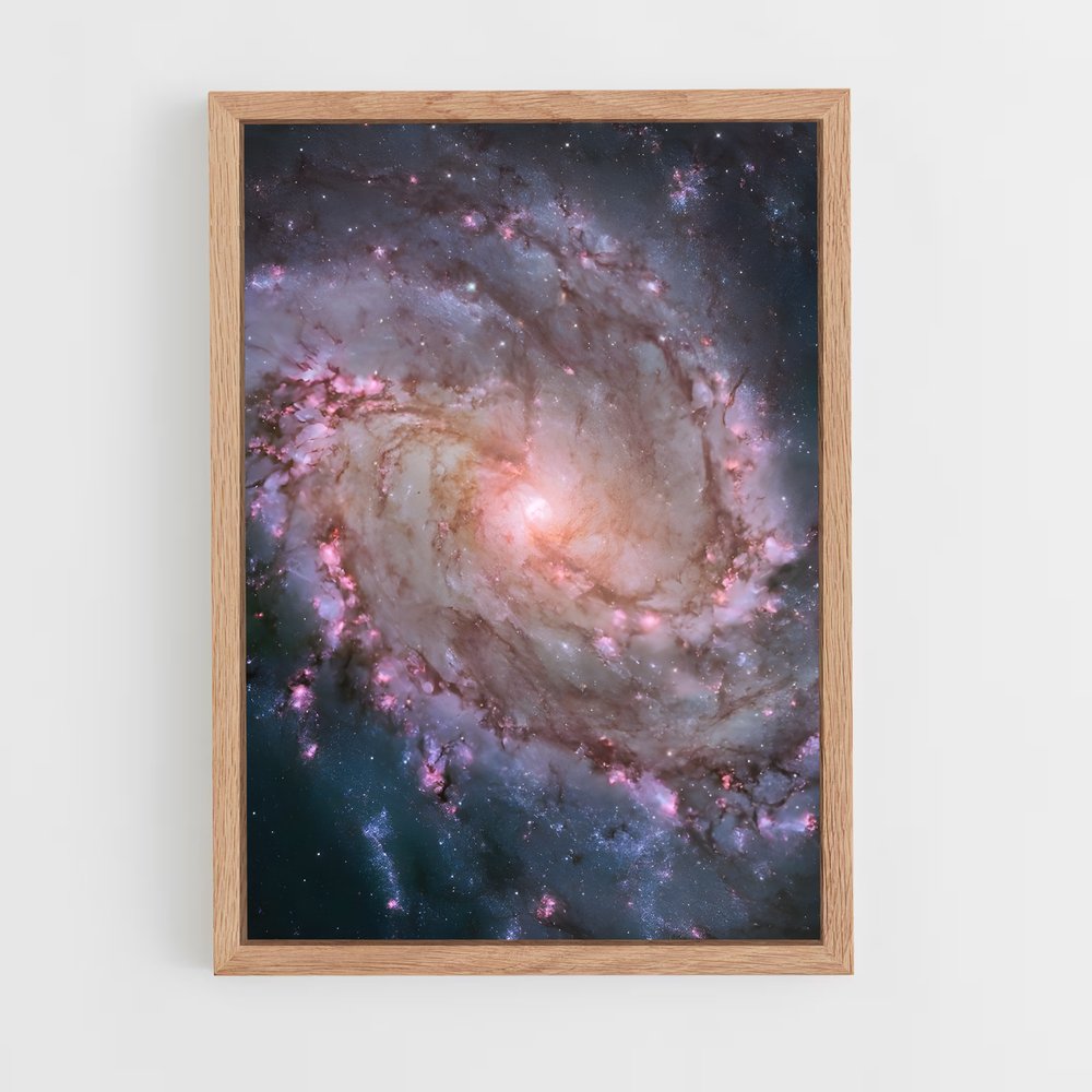 ap-pinwheel galaxy-1 cadre Bois clair