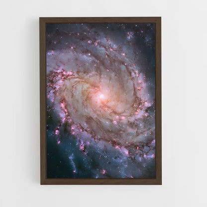 ap-pinwheel galaxy-1 cadre Bois foncé