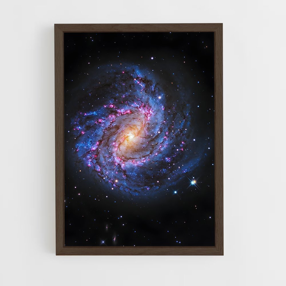 ap-pinwheel galaxy-2 cadre Bois foncé