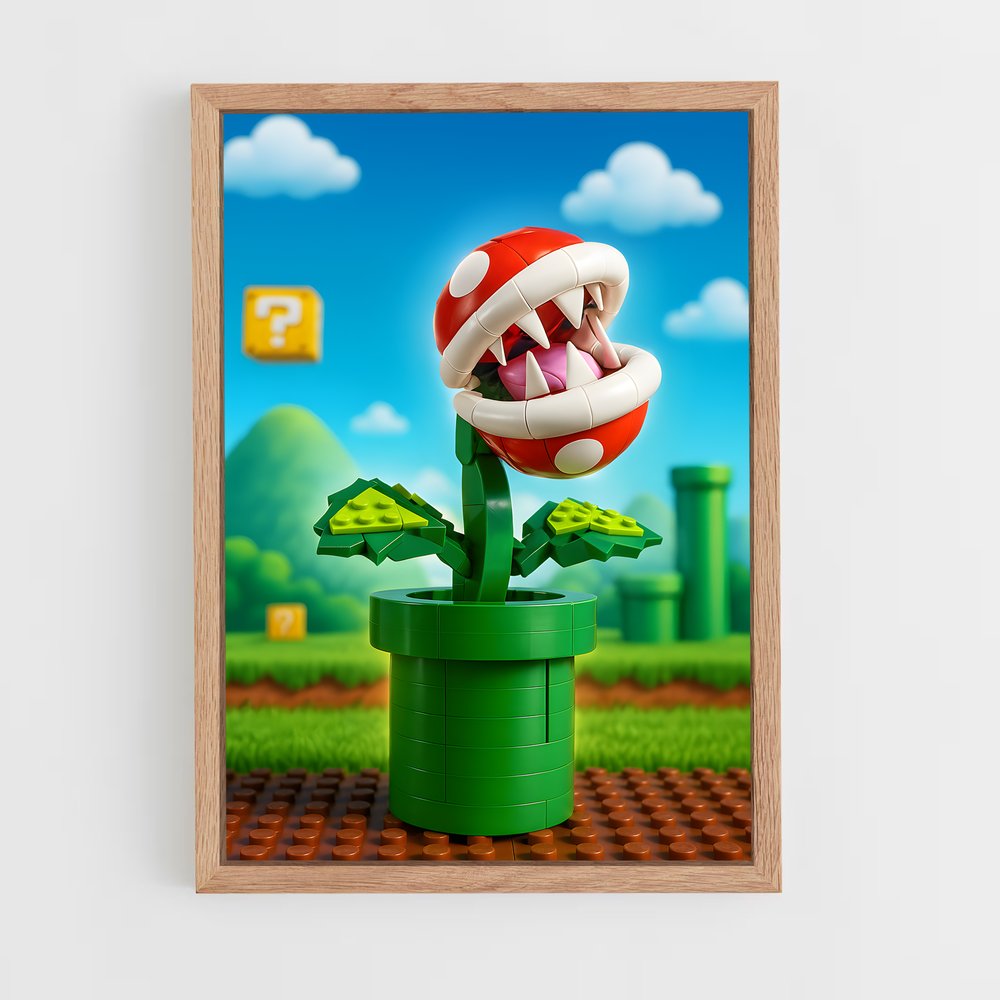 ap-piranha plant-1 cadre Bois clair