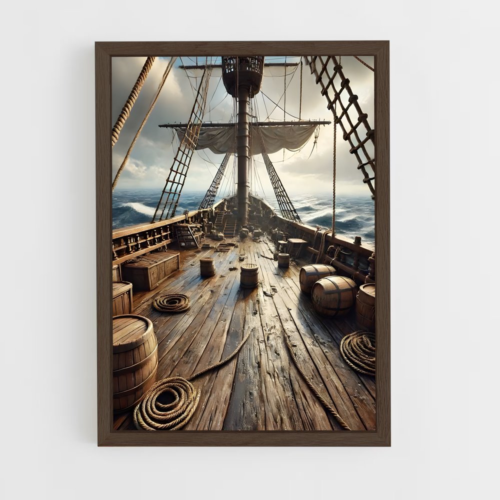 ap-pirate ships-1 cadre Bois foncé