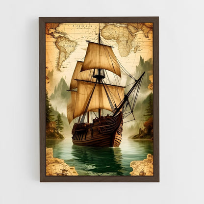 ap-pirate ships-5 cadre Bois foncé