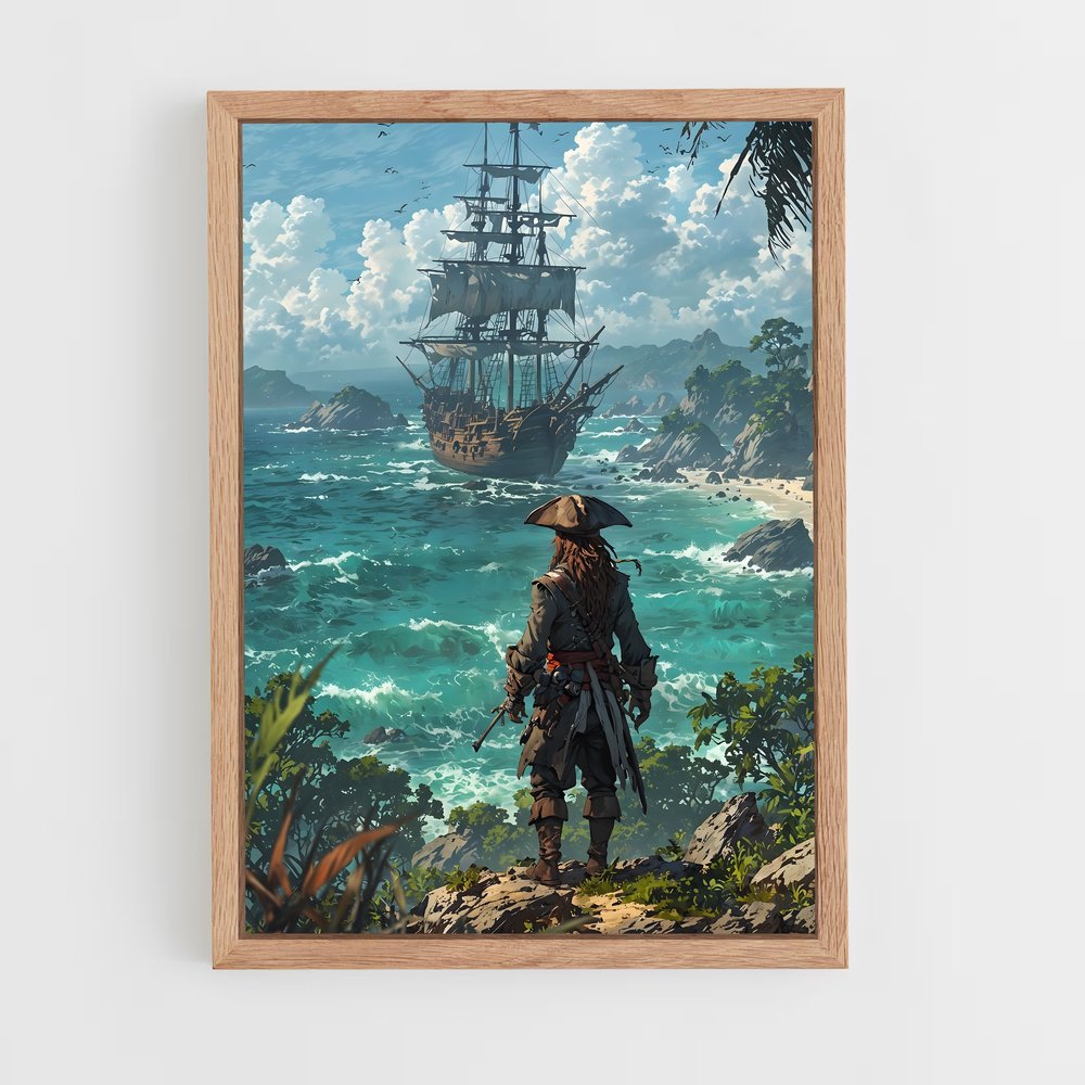 ap-pirates of the caribbean-7 cadre Bois clair