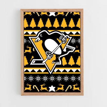 ap-pittsburgh penguins-2 cadre Bois clair