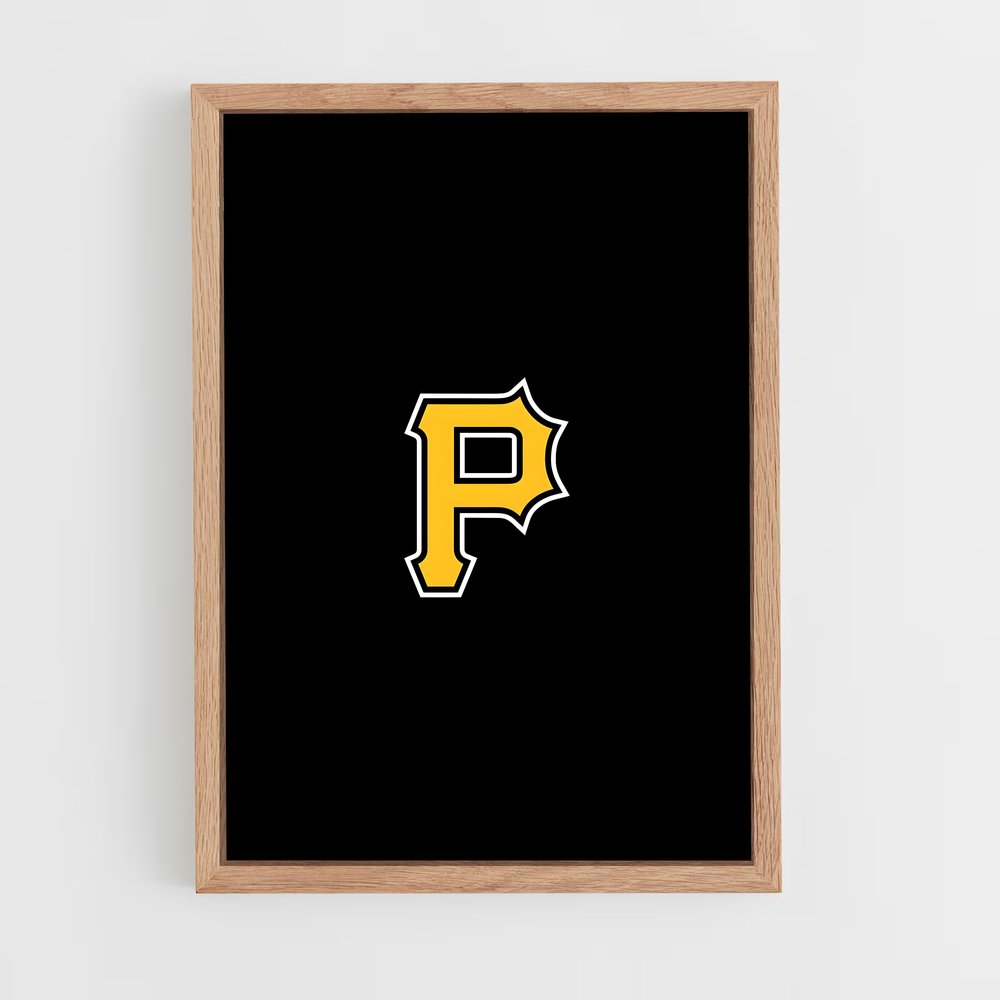 ap-pittsburgh pirates-1 cadre Bois clair