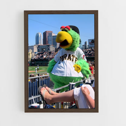 ap-pittsburgh pirates-2 cadre Bois foncé