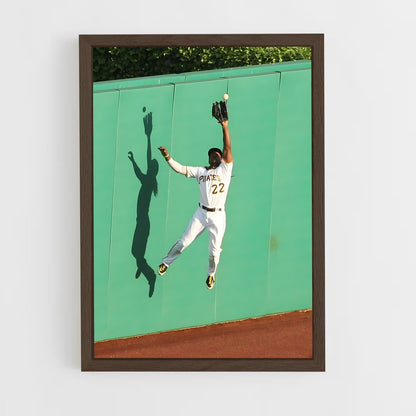 ap-pittsburgh pirates-5 cadre Bois foncé