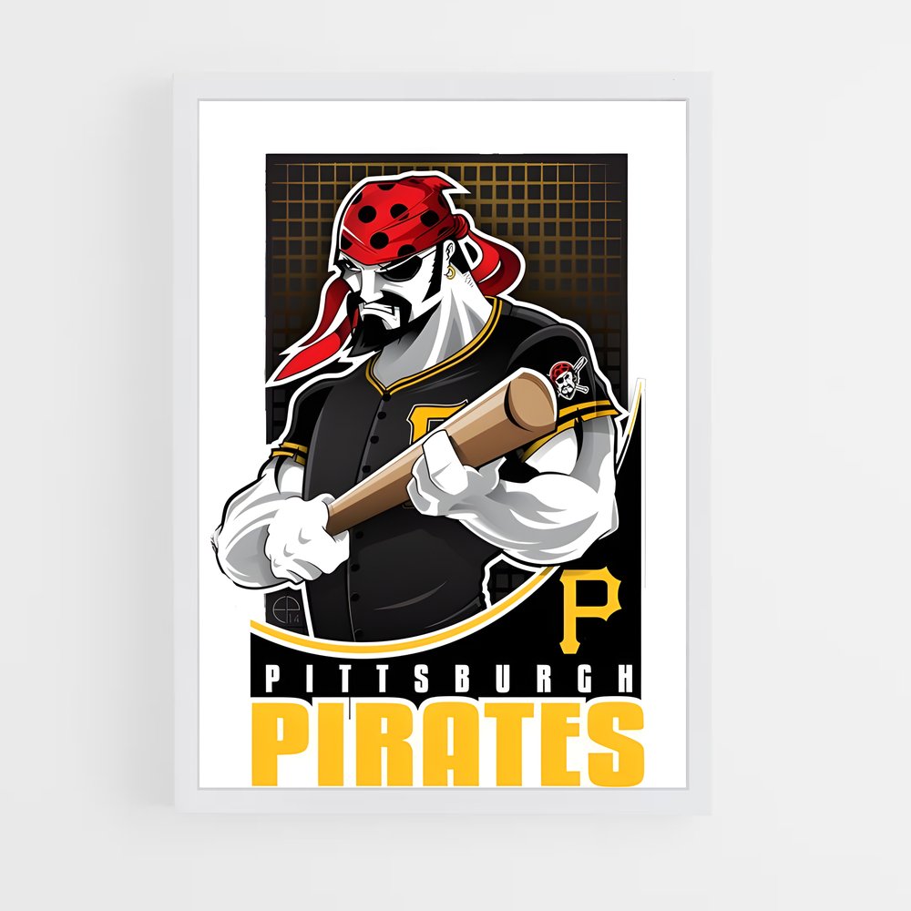 ap-pittsburgh pirates-7 cadre Blanc