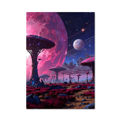 Poster Lune Rose
