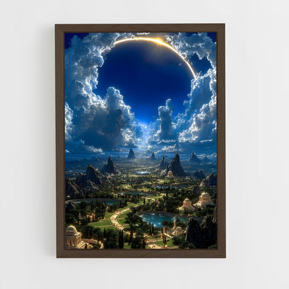ap-planet landscapes-2 cadre Bois foncé