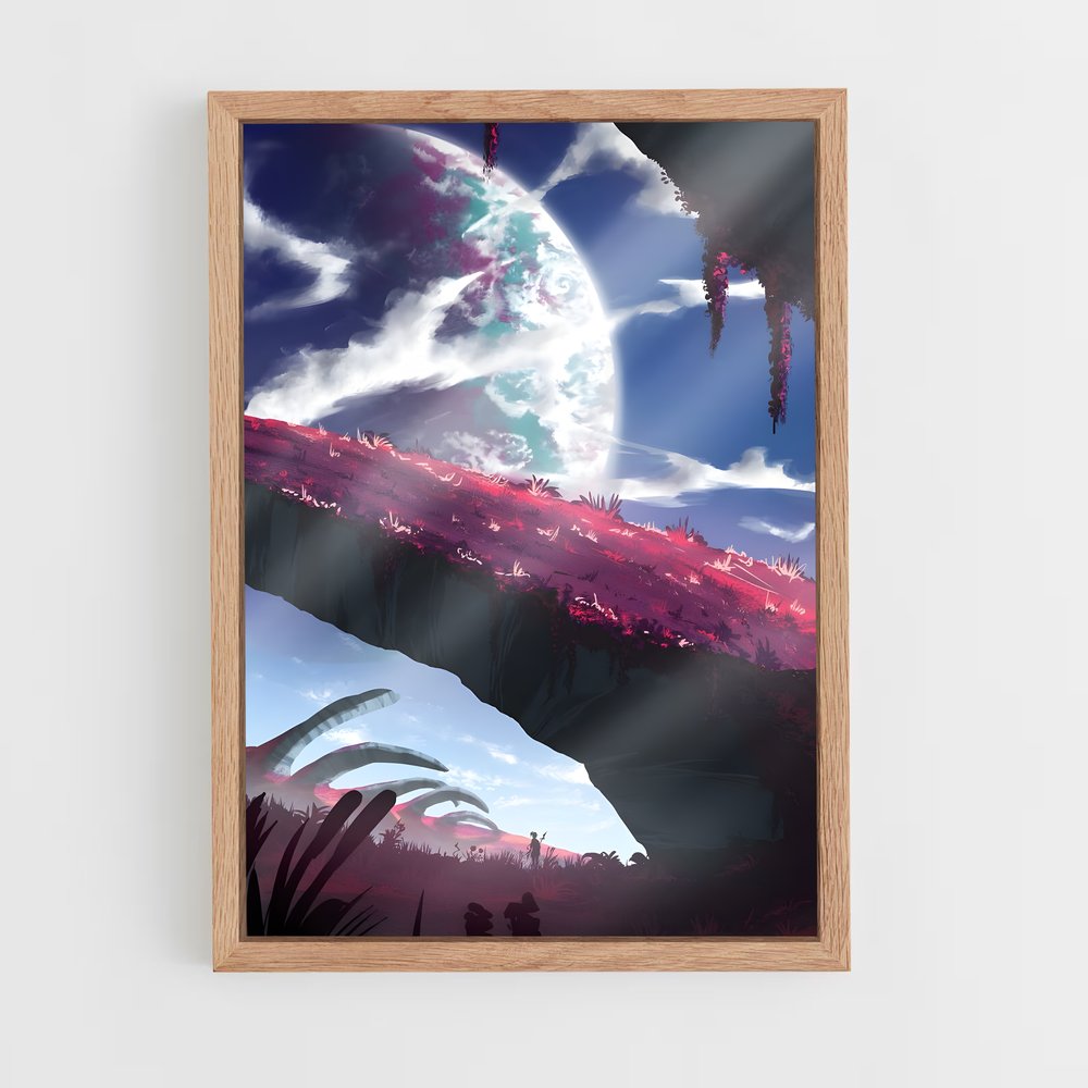 ap-planet landscapes-7 cadre Bois clair