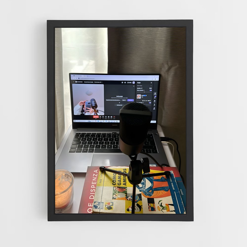 ap-podcaster-4 cadre Noir