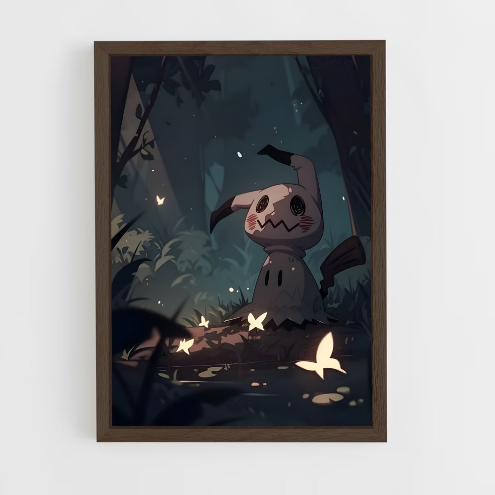 ap-pokemon-10 cadre Bois foncé