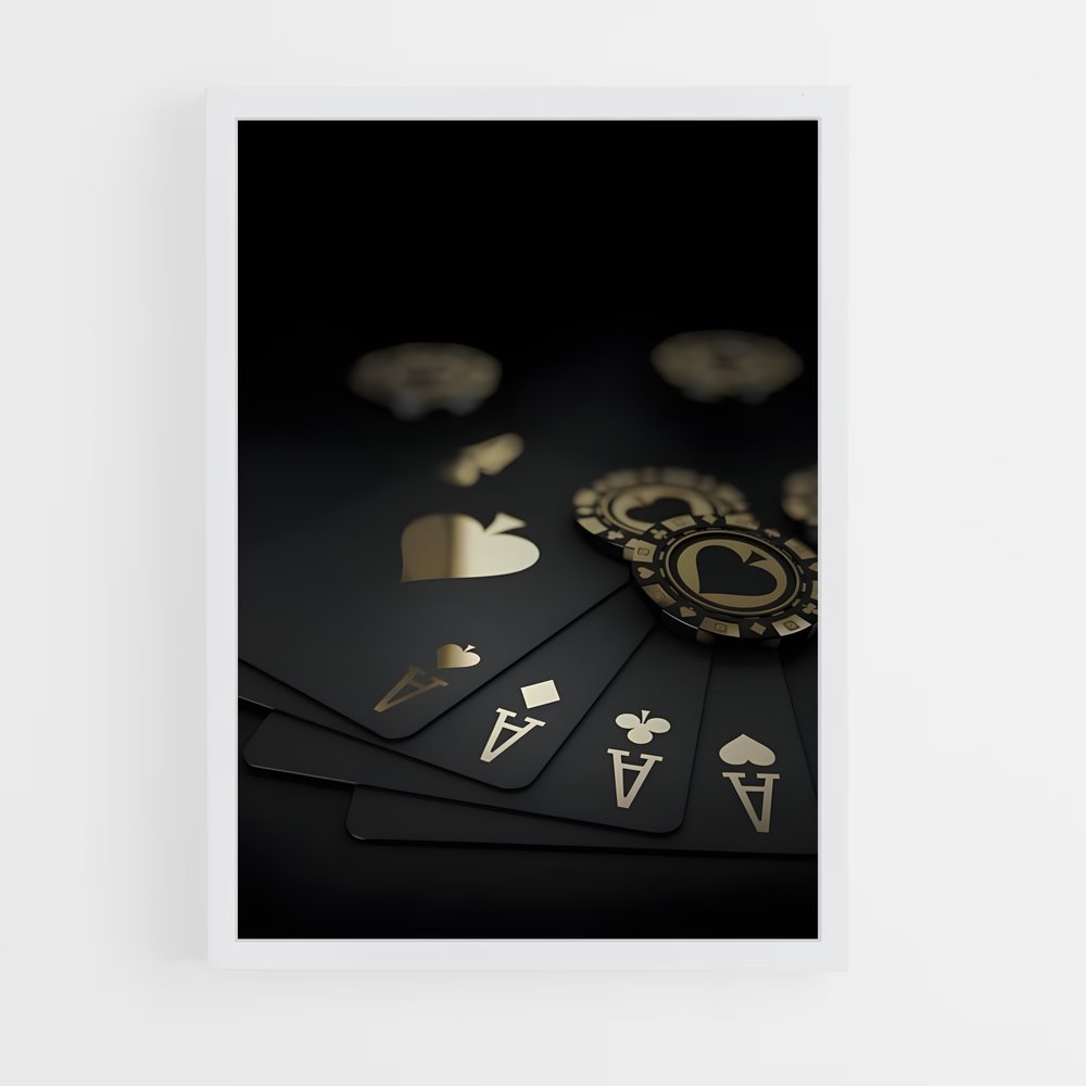 ap-poker-9 cadre Blanc