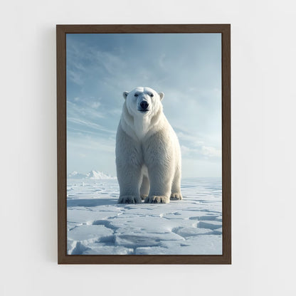 ap-polar bear-11 cadre Bois foncé