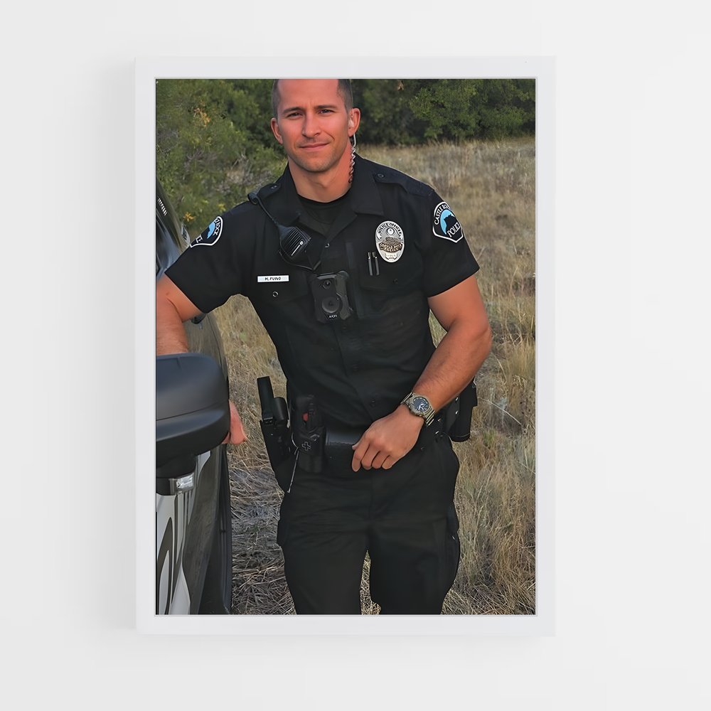 ap-police officer-7 cadre Blanc