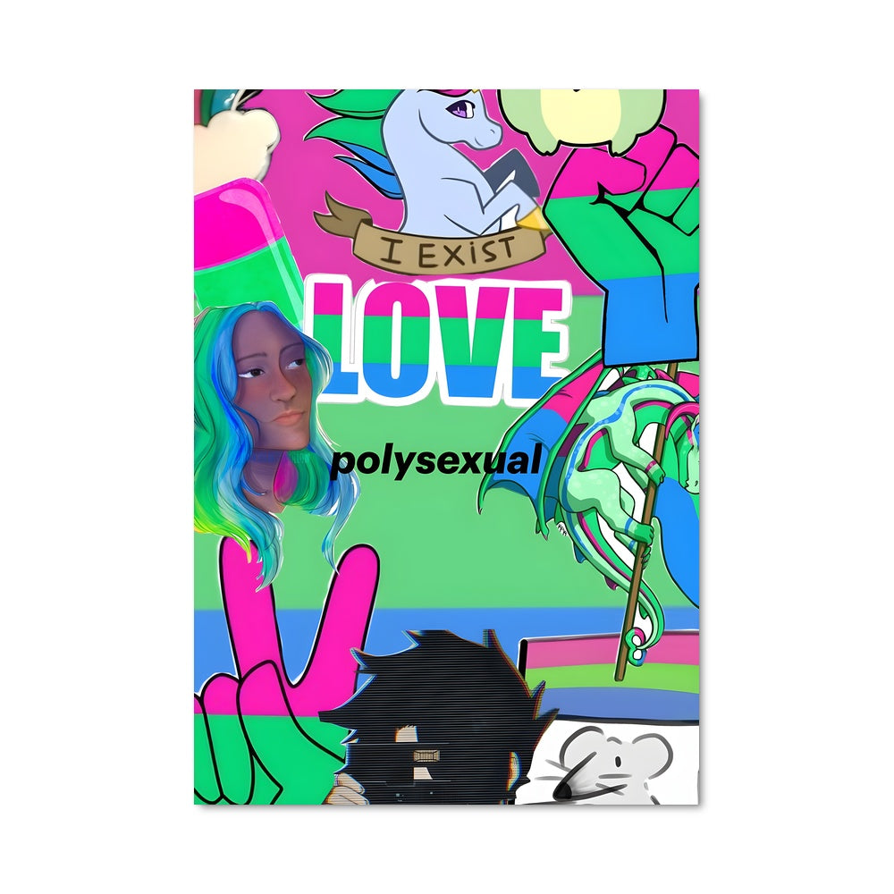 Poster Polyamour Coloré
