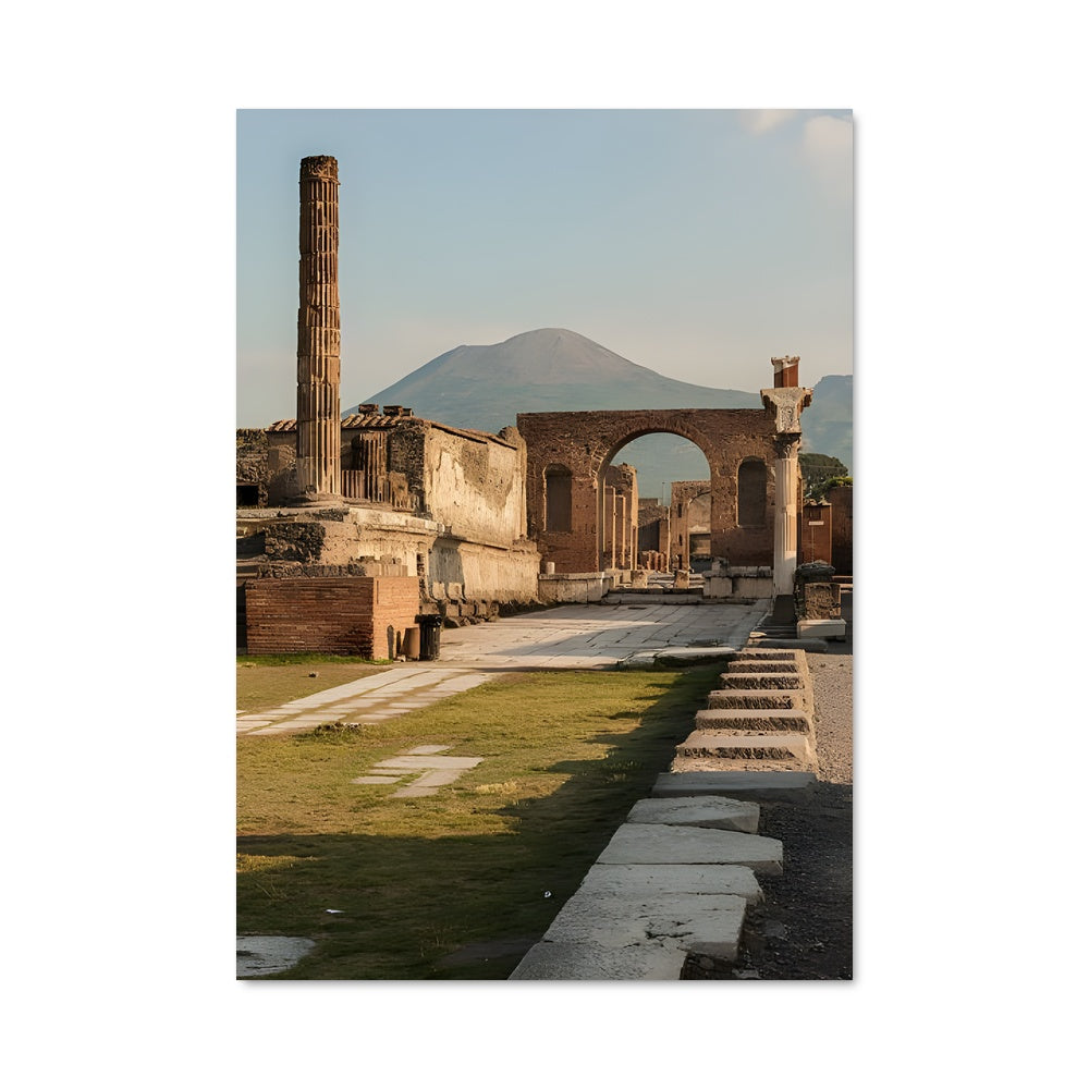 Poster Les Vestiges de Pompéi