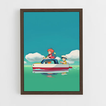 ap-ponyo*-8 cadre Bois foncé