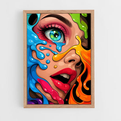 ap-pop art-11 cadre Bois clair