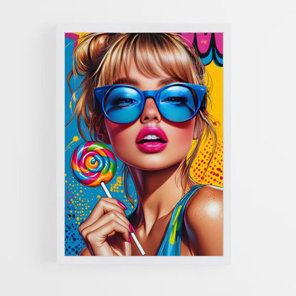 ap-pop art-3 cadre Blanc