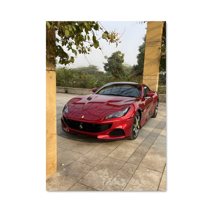 Poster Ferrari à Portofino