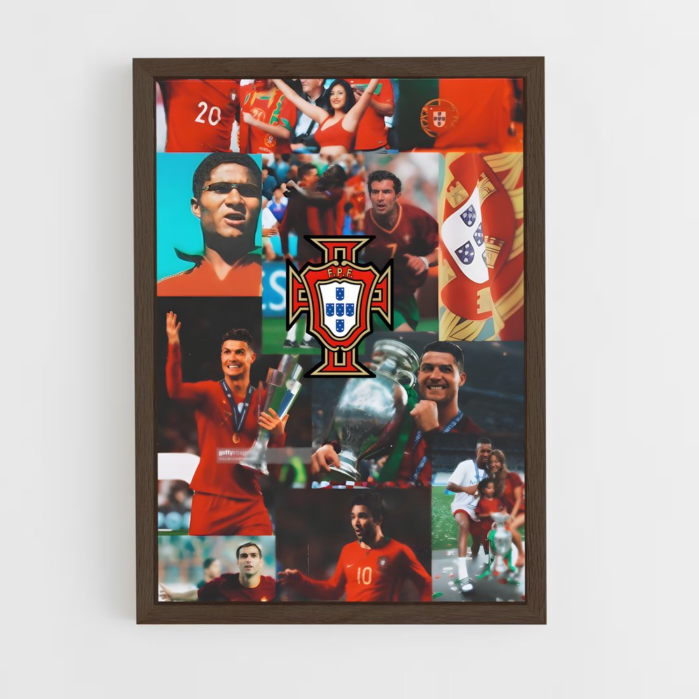 ap-portugal national football team-11 cadre Bois foncé
