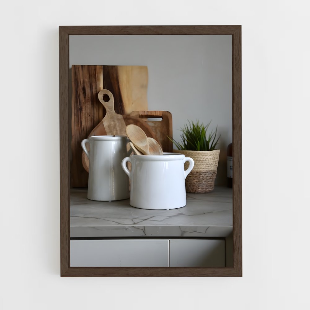 ap-pot-6 cadre Bois foncé