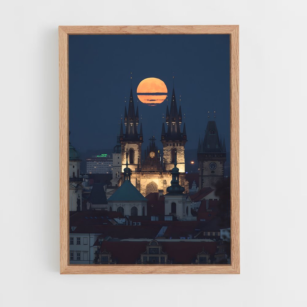 ap-prague castle-9 cadre Bois clair