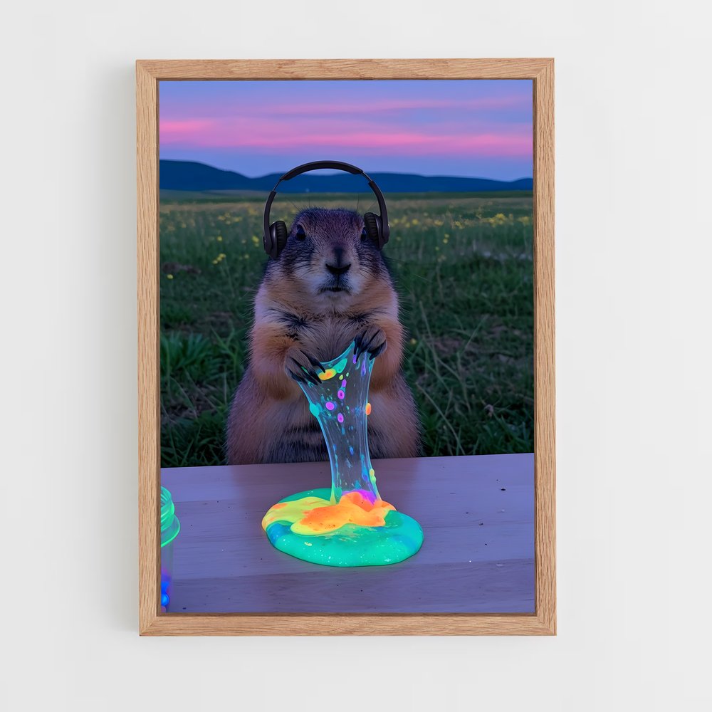 ap-prairie dog-3 cadre Bois clair