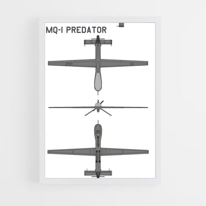 ap-predator mq-1-1 cadre Blanc