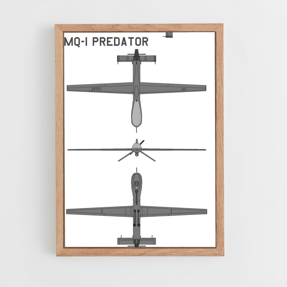 ap-predator mq-1-1 cadre Bois clair